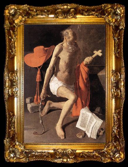 framed  LA TOUR, Georges de St Jerome sv, ta009-2